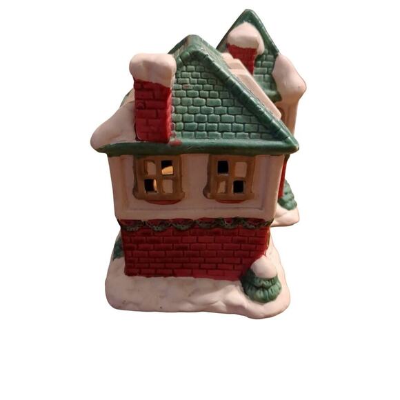 Holiday Traditions Lighted Porcelain House Christmas Village - Picture 4 of 5